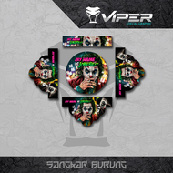 Stiker Sangkar Burung Lovebird Decal Tebok Love Bird Kandang motif JOKER SMOKING Lovebird Pleci Batm