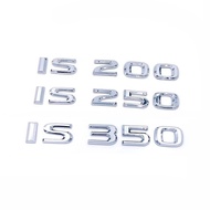 Car Trunk ABS Chrome Letters Logos Badge Emblem Decals Styling Sticker For Lexus IS IS200 IS250 IS30