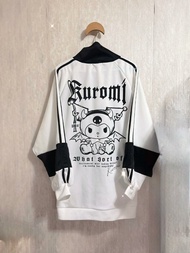 Kuromi 地雷系印花拼色外套