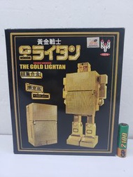 <不議價> 鴻興 Chogokin 超合金 Gold Lightan Lighter 黃金戰士 黃金俠 中版 金色 限定品 3500 Pcs (左架1)