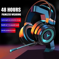 Gaming Headset Wired Pc Gamer Headphones 7.1 Surround 4d Stereo Laptop Earphones With Microphone 7 C