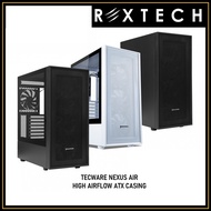 REXTECH TECWARE NEXUS AIR TG / STEEL ATX Gaming Case (Black / White)