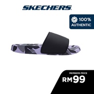 Skechers Women Cali Side Lines 2 Play Easy Sandals - 8730077-BLK Kasut Slipar Slipper Perempuan