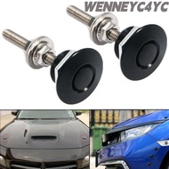 WENNEYC4YC 2/4pcs Push Button Universal Body Kit Car Accessory Engine Bonnet Lock
