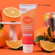 [Z.Yolanda]Lume Body Deodorant Invisible Cream Clean Lavender 72Hr Say Goodbye to Bad Odor Whole Bod