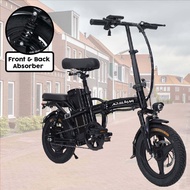 Skuter elektrik Electric scooter 280w Basikal elektrik scooter E bike pedal Sekuter elektrik 40km range Rechargeable