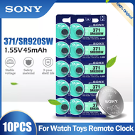 10PCS Sony 371 SR920SW AG6 920 LR920 LR69 171 370A 371A 1.55V Silver Oxide Battery For Watch Calcula