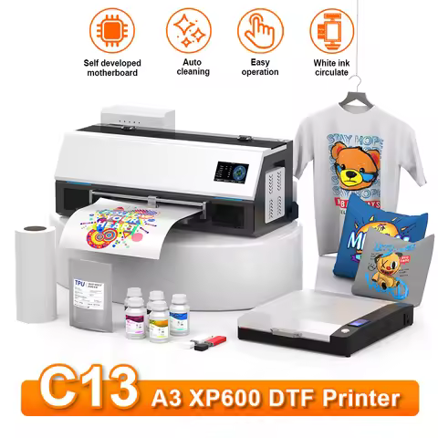 A3 DTF Printer Impresora For Epson XP600 DTF Printer Transfer Roll Film Printer For ShirtsTextile Pr