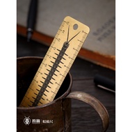 My Worm Original Centipede Ruler Brass Portable Measuring Scale Ruler Retro Desktop Office Supplies Metal Gifts