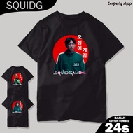 KATUN Squid game shirt 2 ojingeo game player t-shirt 456 333 222 combed cotton 24s Unisex Oversize