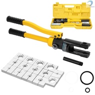 YQ-300 Hydraulic Crimping Plier with Dies Manual Hydraulic Hose Crimping Tool Set Copper Aluminum Ca