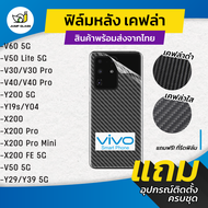 ฟิล์มหลังเคฟล่า สำหรับรุ่น Vivo V60 5G, Vivo V50 5G, Vivo V50 Lite, Vivo V30 5G, Vivo V30 Pro, Vivo