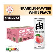Chi Forest White Peach Soda Sparkling Water Drink 0 Sugar 0 Calorie 24 Cans (Genki Forest)