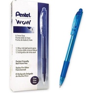 Pentel Wow Retractable Ballpoint Pens Blue 0.7mm