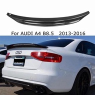 For AUDI A4 B8.5 2013-2016 Sedan BLE Style Carbon fiber Rear Spoiler Trunk wing FRP Glossy black For