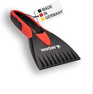 NIGRIN Car Ice Scraper Windscreen Scraper for Winter, Ergonomic Soft Handle, Stepped Ice Breaker Pro