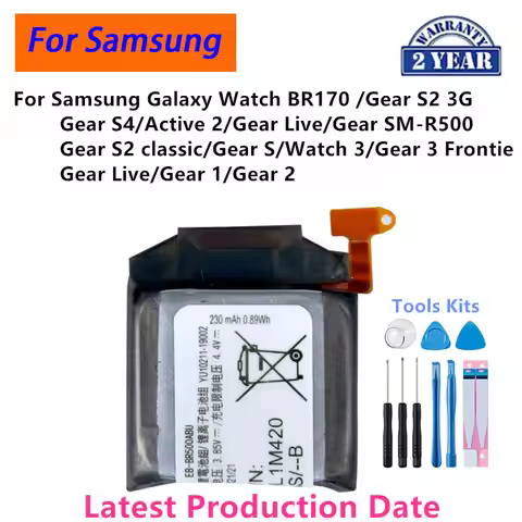 Brand New Battery For Samsung Galaxy Watch BR170 3 Gear 1 2 3G S4 R800 R810 R500 Active 2 Live S2 cl