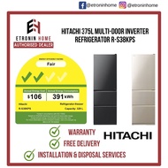 Hitachi 375L Multi-Door Inverter Refrigerator R-S38KPS | R-S38KPS BBK | R-S38KPS CNX