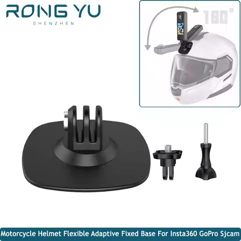 Action Camera Flexible Adaptive Fixed Base For Insta360 Ace X5 X4 X3 X2 GO3s Sports Camera Motorcycl