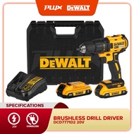 DEWALT DCD7771D2 20V 13mm Cordless Brushless Drill Driver With 2pcs Batteries & 1pc Charger DCD7771 