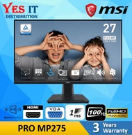 MSI PRO MP275 (27" IPS 100Hz 1ms MPRT FHD) Monitor