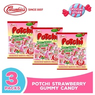 Columbia Candies: Potchi Strawberry Cream Gummy Candy Bundle of 3