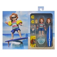 NECA SDCC Ghost Baby Chucky Returning Soul Surfer Chucky Beach Chucky Movable Figure Model