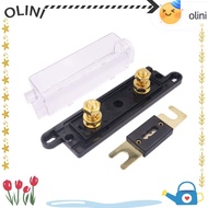 OLINI Fusible Link, ANL 50A/80A/100A/250A/300A Fuse Holder, Auto Accessories Transparent Bolt-on Fus