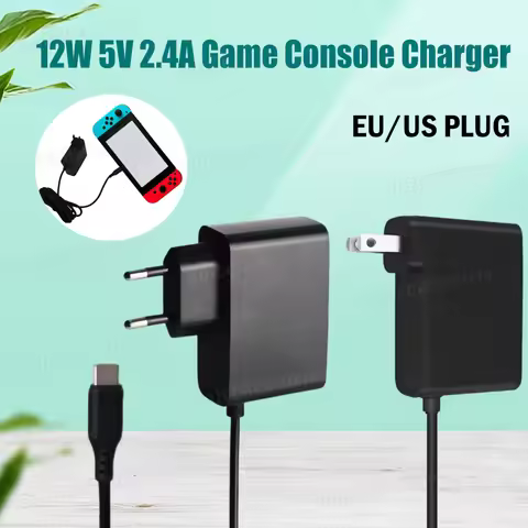 12W 5V 2.4A TYPE-C Power Supply Adapters For OLED Lite NS NX Handheld Game Console Charger USB C Int