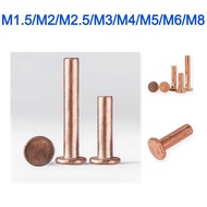 Copper countersunk head rivets GB869 percussion type flat head flat cone head solid rivets Copper d 