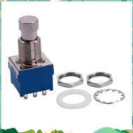 Guitar Effects 3PDT 9-Pin Latching Stomp Pedal Footswitch Foot Switch Blue