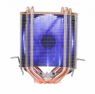台式機cpu散熱器 大風量靜音散熱風扇(4熱管+定速(3線)+單風扇(藍光))