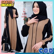 Bj Dreas Branded Gamis 2024 for Women, Thick Material, Elegant Simple Design, Sizes S-XXXL, with Hij