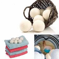6PcsPack Wool Soften Balls Reusable Natural Organic Laundry Fabric Softener Ball Premium Washing Machine Laundry Clean Ball