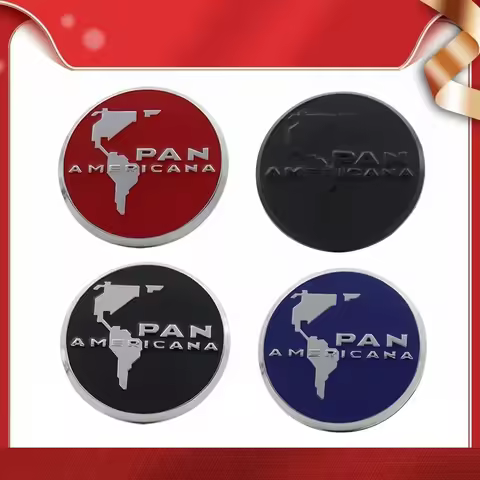 3D Metal Logo Emblem Rear Trunk Car Badge Sticker For PanAmericana T5 T6 Auto Accessories
