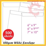 White envelope | A5 White Envelope | 100gsm A5 Envelope | Sampul Surat Putih | Sarung Sampul Surat |