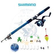 [Free Accessories] shimano Fishing Rod Set With Accessories Many Piece Full As Shown - Docauanhquan21
