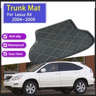 เสื่อท้ายรถสำหรับ Lexus RX RX300 RX350 RX330 RX400h 2004 ~ 2009อุปกรณ์เสริมกันน้ำได้แผ่นซับที่เก็บขอ