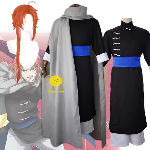 Anime Kamui Cosplay Gintama Cosplay Costumes Chinese Uniform Grey Cloak Kamui Wig Halloween Carnival