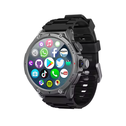 H12 Android 8.1 OS Smart Watch 4G SIM With 1.508 inch IPS Screen 200W Camera GPS WIFI Heart Rate APP