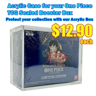 Acrylic Display Case for One Piece ENGLISH TCG Booster Box Cards OP-01 and more