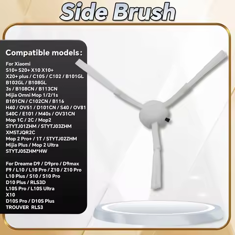 Side Brush for Xiaomi B116 / H40 / OV51 / D101CN / S40 / OV81 / S40C / E101 / M40s / OV31CN Robot Va