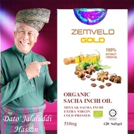 Official Store ZEMVELO Gold Sacha inchi oil Softgel 510mg×120 Softgel Tablets DND369