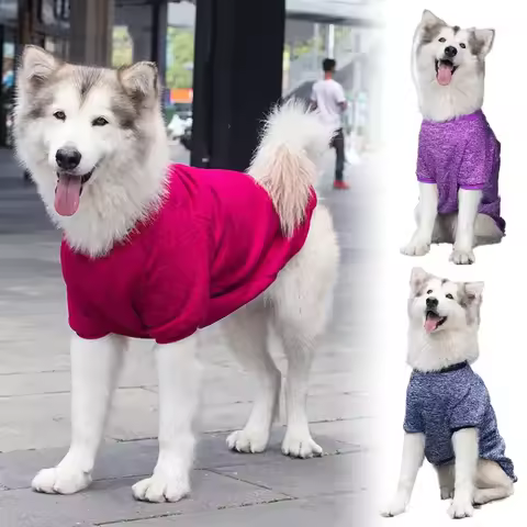 3XL-9XL Big Dog Clothes Winter Warm Pet Vest Jacket Fashion Dog Coat Clothes for Large Dog Bulldog A