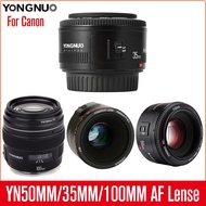 yuan6 Yongnuo YN50mm f/1.8 YN35mm F2 YN100mm F2 Auto Focus Lens Wide-angle Large Aperture Fixed Lense for Canon EOS DSLR Cameras DSLRs Lenses