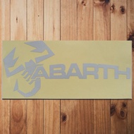 Abarth White NA Sticker