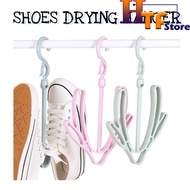 Multi-Purpose Double Hook Shoes Drying Hanger Rotatable Rack Shoes Drying Hanger 360 Degrees