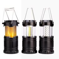 Mini 3*COB Tent Lamp LED Portable Lantern TelescopicTorch Camping Lamp Waterproof Emergency Light Powered By 3*AAA Working Light Table Lamps Table Lam
