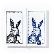 LAZY DUO手繪刺青紋身貼紙賓尼兔子愛麗絲下午茶有趣深藍文青韓國