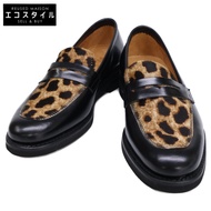 Berwick [近新] 皮革豹紋小馬樂福鞋 2 1/2 [二手]